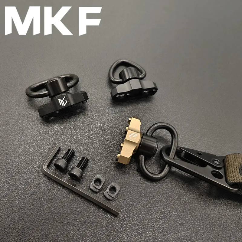 Airsoft Tactical Rifle Metal QD Sling Mount for Mlok Rail Syste Systel Swivel Strap Buckle Rýchle uvoľnenie Gombík