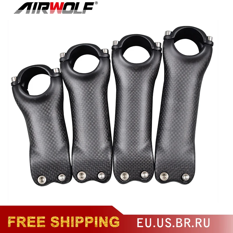 Airwolf Carbon STEM 6 stupňový bicykel príslušenstvo 3K T800 Road/horské bicykle STEM 137G 31,8*80 90 100 110 120 mm