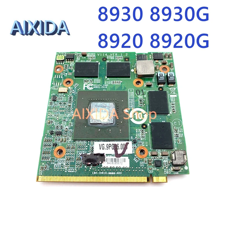 Aixida pre Acer Aspire 8930 8930G 8920 8920g NAPOHLÁDA PRE NVIDIA GEFORCE 9600M DDR2 Video Graphics Card Card