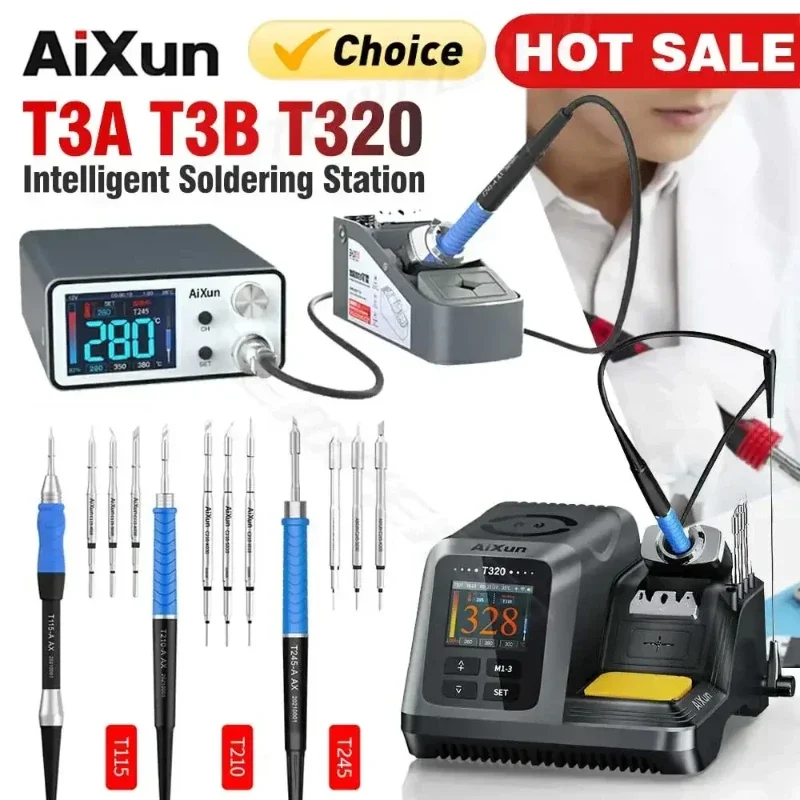 Aixun T3B T3A T320 Smart Soldadora Station Welding T115/T210/T245 Rework Station T3AS T3BS pre náradie opravy BGA SMD SMD BGA