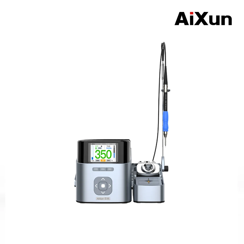 AIXUN T405 Intelligent Spájková stanica LED displej s elektrickým spájkovaním Iron T115 pre opravu mobilného telefónu BGA
