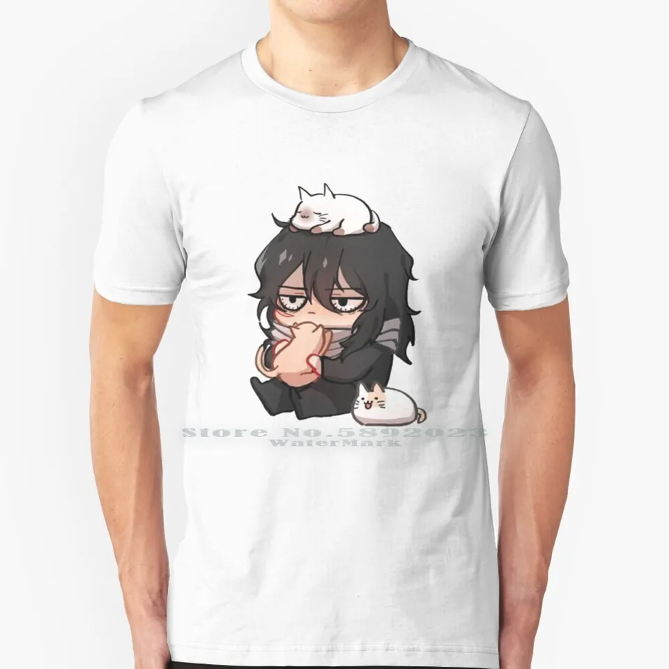 Aizawa chibi 100% bavlnená tričko boku no Hero Academia Bnha Mha Anime všetci môžu deku Bakugo Katsuki Aizawa Showa Bakugou