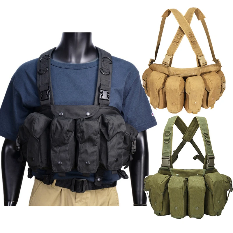 AK HURGE RIG TACTICKÁ Vesta s AK 47 Magazine PAPE OUTHOOR Airsoft Paintball Loving Equipment Shooting Actle