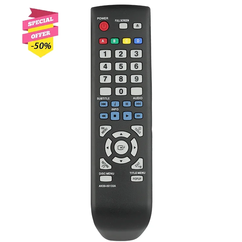AK59-00133A diaľkové ovládanie kompatibilné s Samsung Blu-ray prehrávač BD-D5100 BD-D5100/XU BDD5100 BDD5100XU Výmena