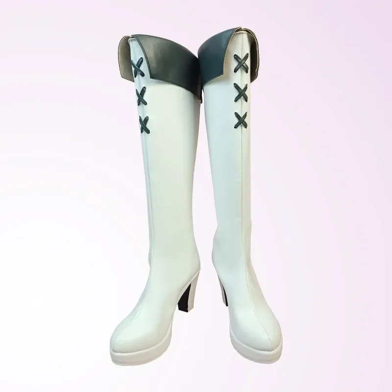 Akame ga zabije generál esdeath biele cosplay topánky topánky Dámske topánky vysoké podpätky Cosplay kostýmy párty topánky na mieru vyrobené topánky