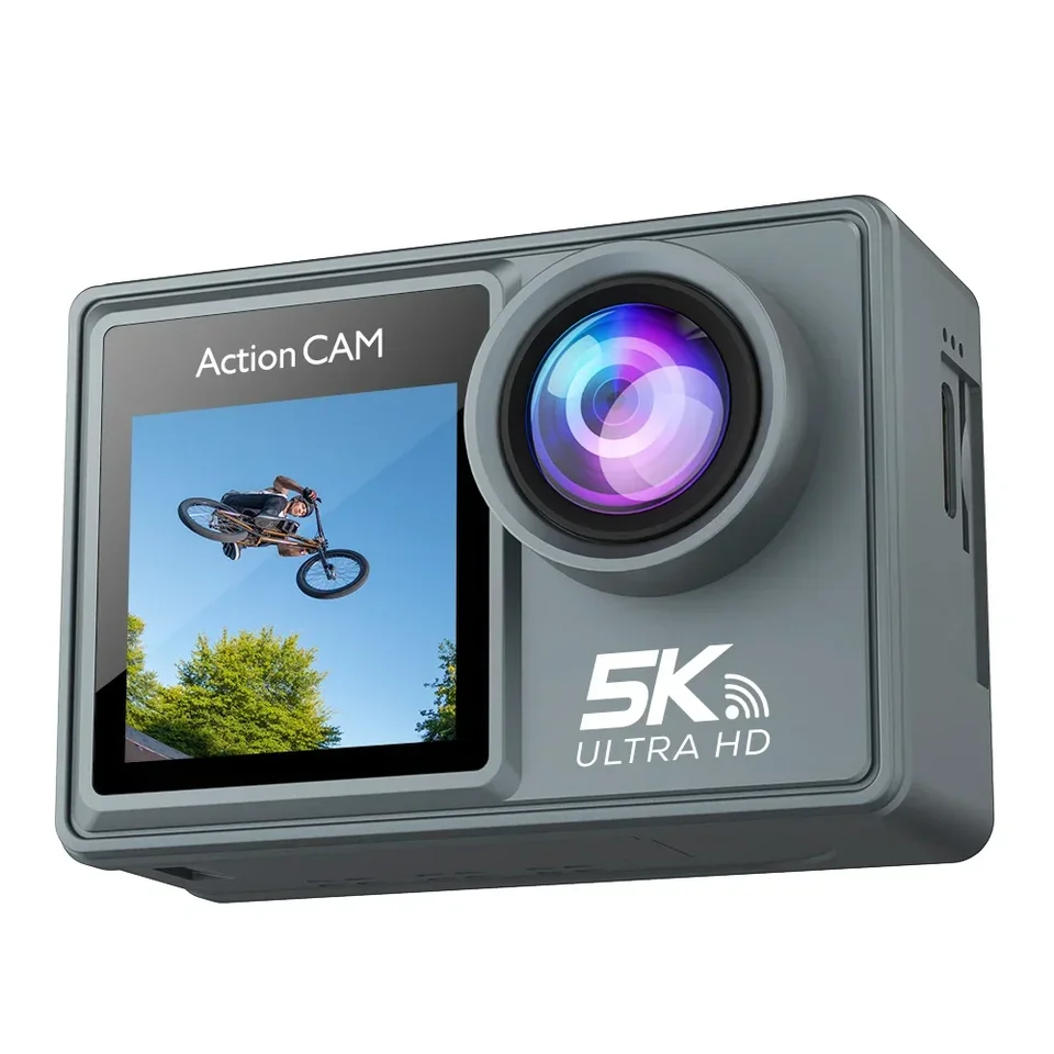AKASO GO Pro 5K Sport Action Camera s diaľkovým nahrávaním YouTuber Vlogging Witerproof Outdoor Cycling Helma Videokamera