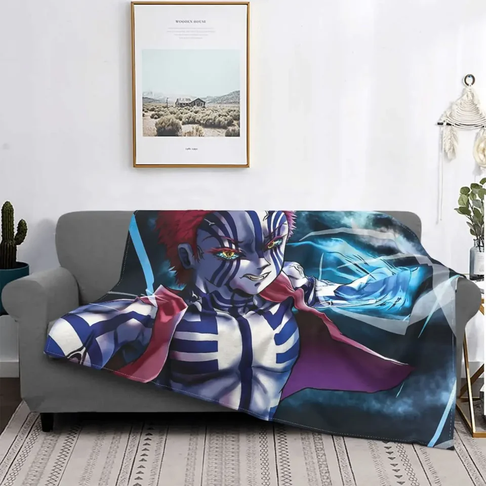 Akaza Demon Slayer Demon Slayer prikrývka flanel leto roztomilé tenké prikrývky