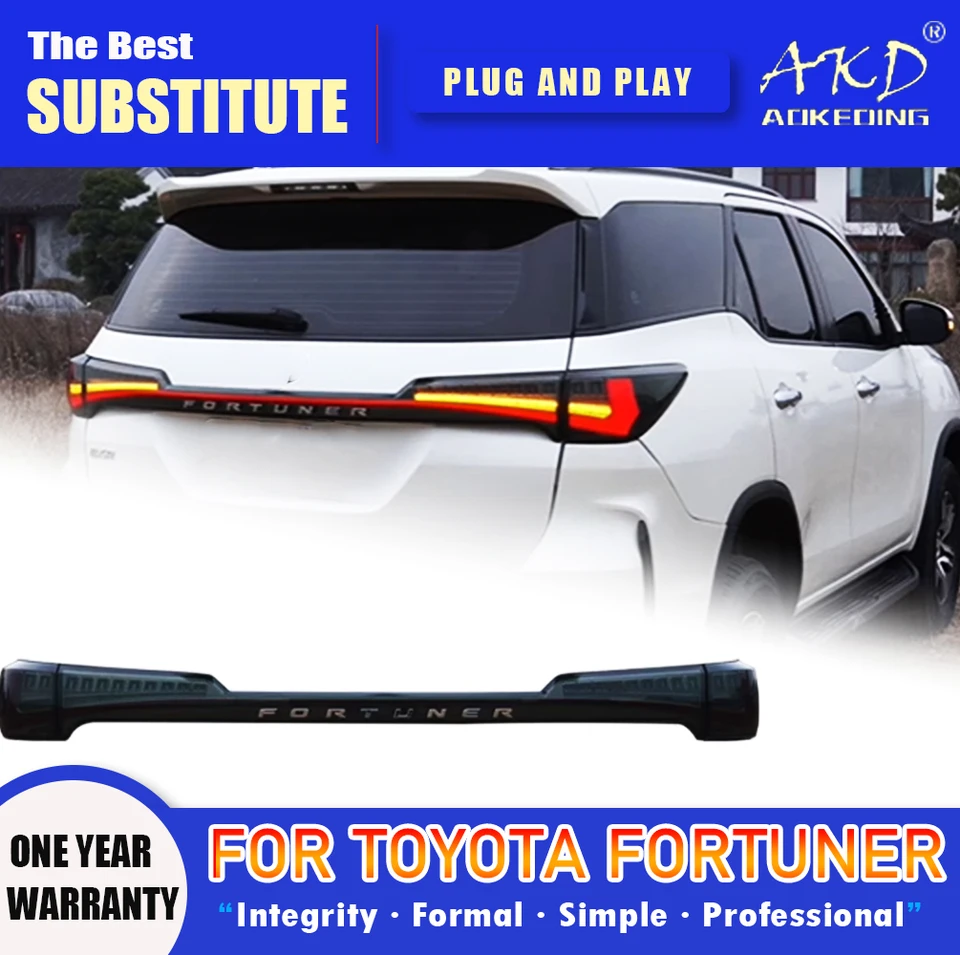 AKD Tail Lamp pre Toyota Fortuner LED chvost Tail Light 2016-2021