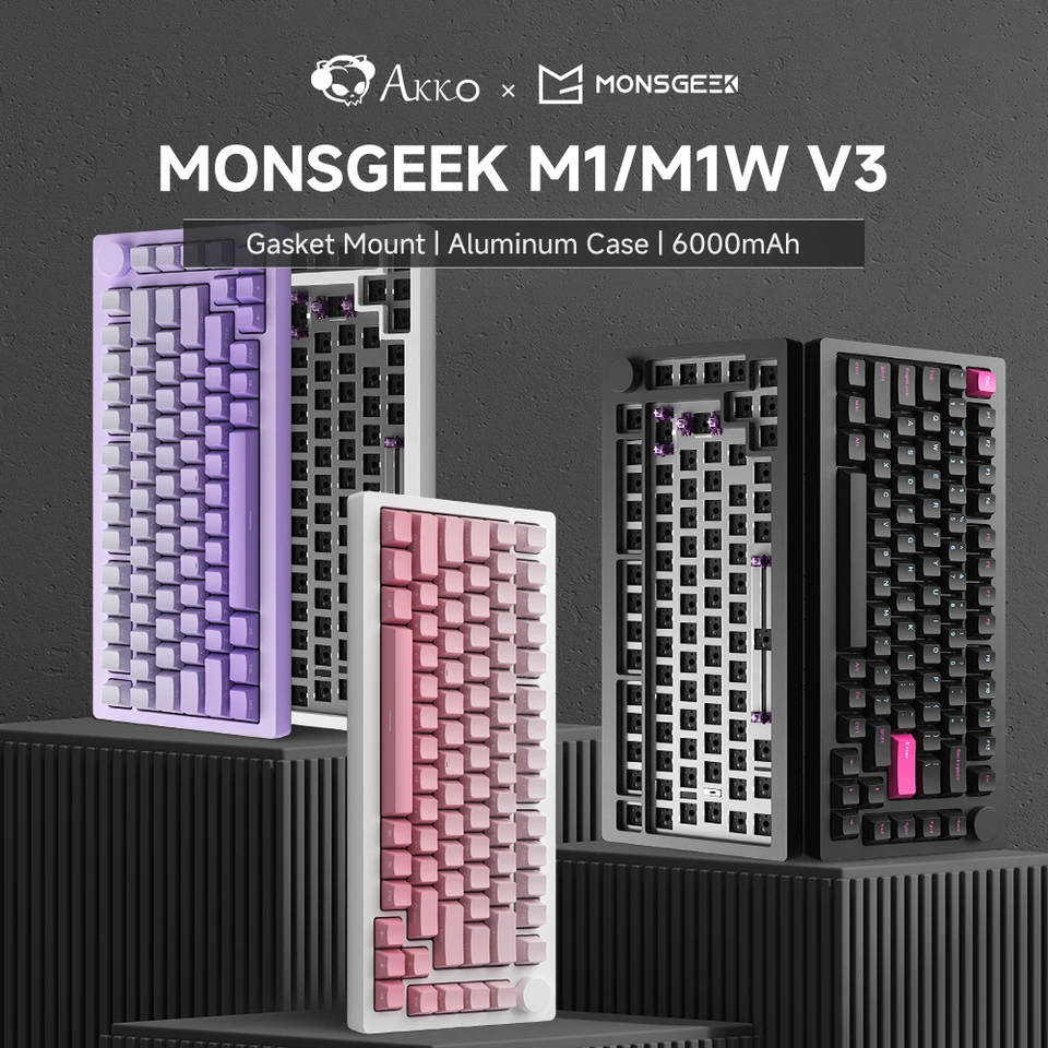 Akko x Monsgeek M1/M1W V3 Mechanická herná klávesnica/Barebone DIY súprav