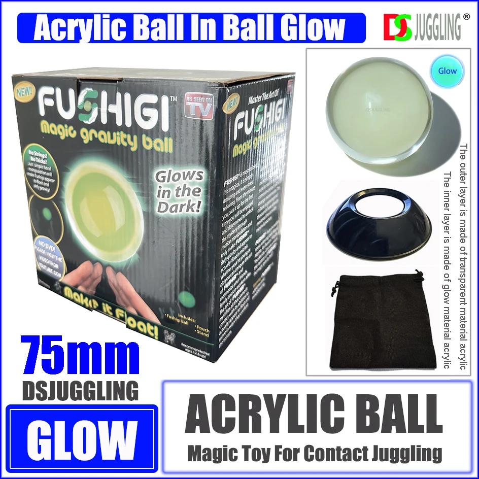 Akryl a kov Kontakt Fushigiball Magic Gravity Tongling Toys Glows v tmavom plávajúcom efekte výkonu pódiu Street