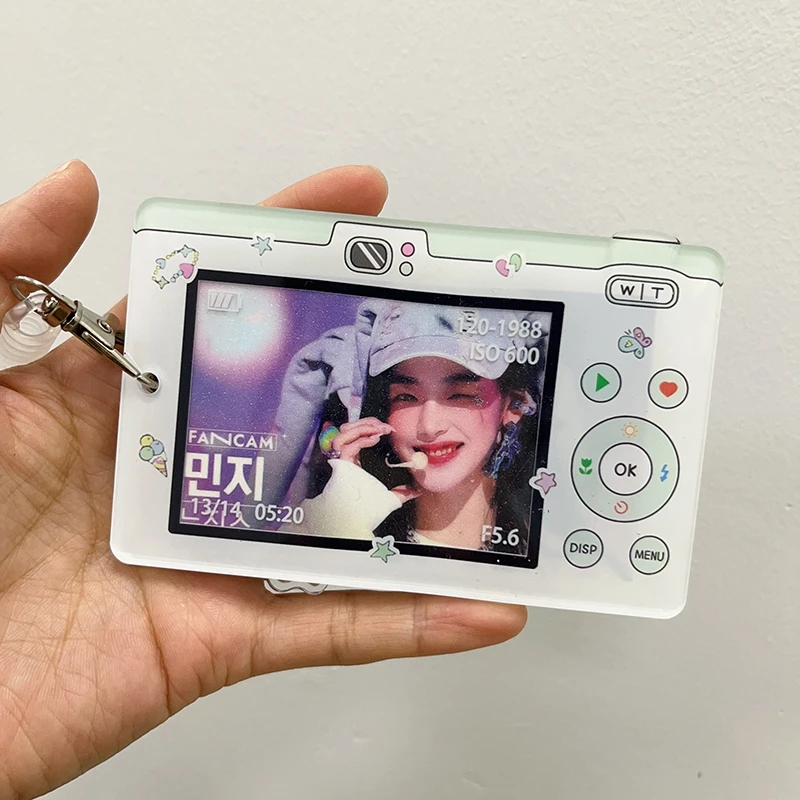 Akrylová fotokard držiak na fotenie karty Puzdro KPOP KARTY SPRAVA PODPORU Tvar telefónu Obrázok IDOL KARTA Zobrazenie karty 포토카드 용품
