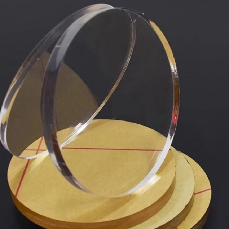 Akrylové disky listy číry plexiskla plastová plastka pre obrazové rámy okrúhle koláčové disky držiaky DIY Craft Bake Tool
