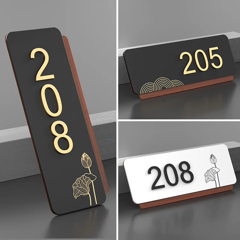 Akrylové moderné dvere Plate Prispôsobte 3D laserové rezanie domu pre domáce vily obchodný obchod Office Apartment Restaurant Hotel