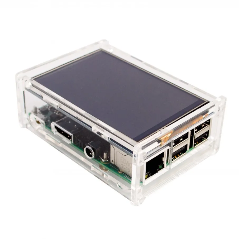 Akrylové puzdro kompatibilné pre Raspberry Pi 2 PI3 Model B Originálne 3,5 
