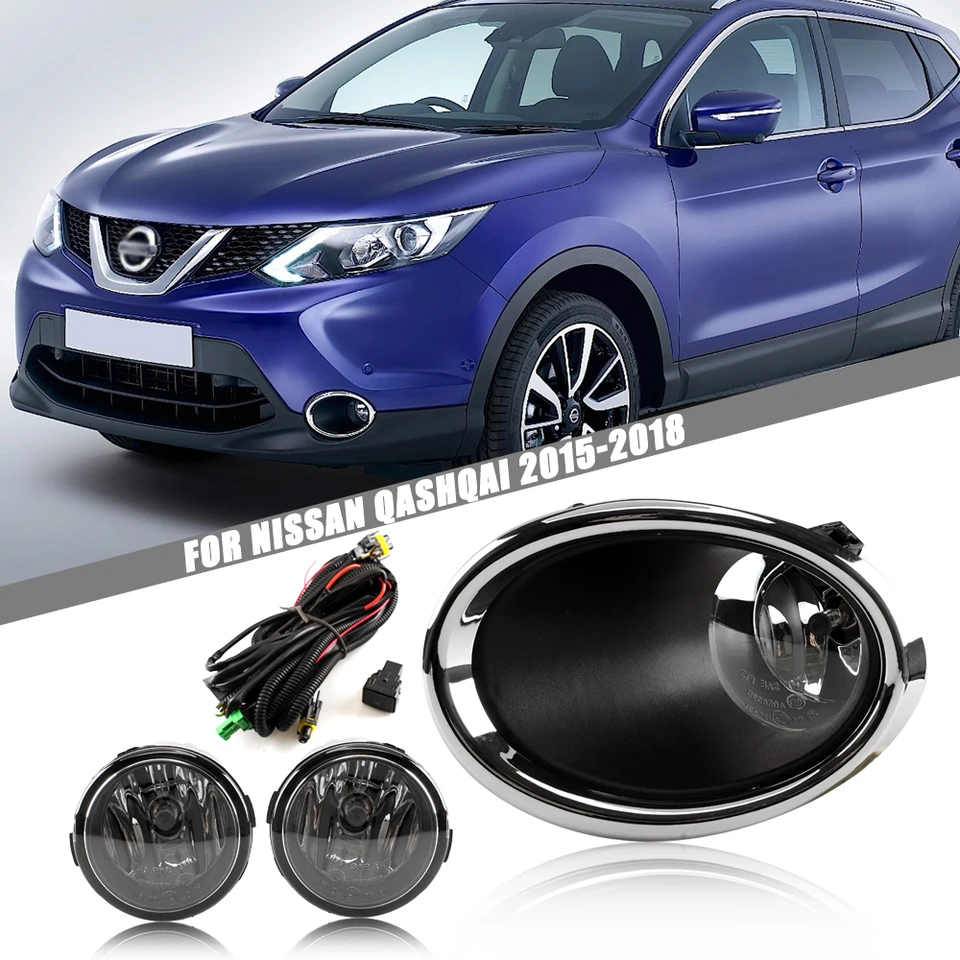 Aktualizácia predného nárazníka hmly pre Nissan Qashqai 2015 2016 2017 2018 Verzia Dodatočný spínač FOGLEGTH SUND + zapojenie