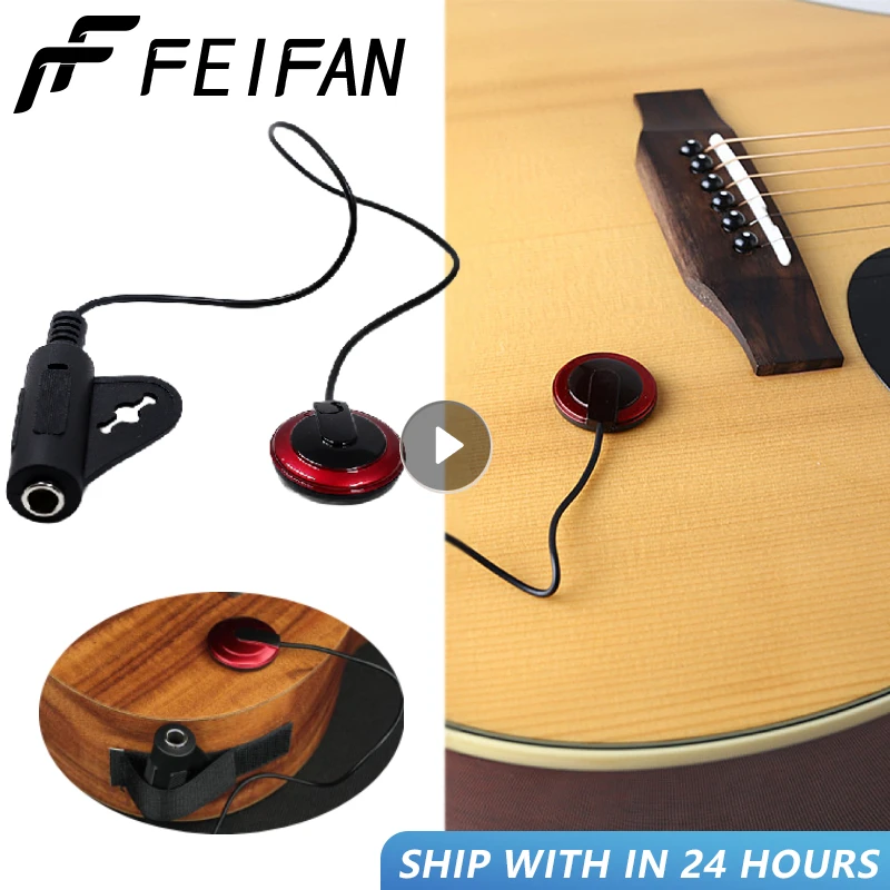 Akustická gitarová pickup piezo Kontaktujte pickup pre gitarovú ukulele husľový mandolín banjo Kalimba harf mikrofón banjo doplnky