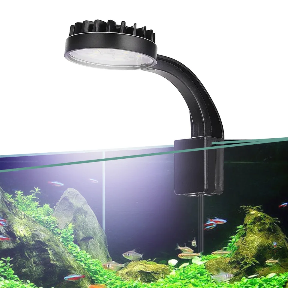 Akváriová nádržka Small Clip Light USB Nabíjanie ľahká inštalácia inštalácie akvárium osvetľovacie náradie Akvárium malé klip LED svetlo