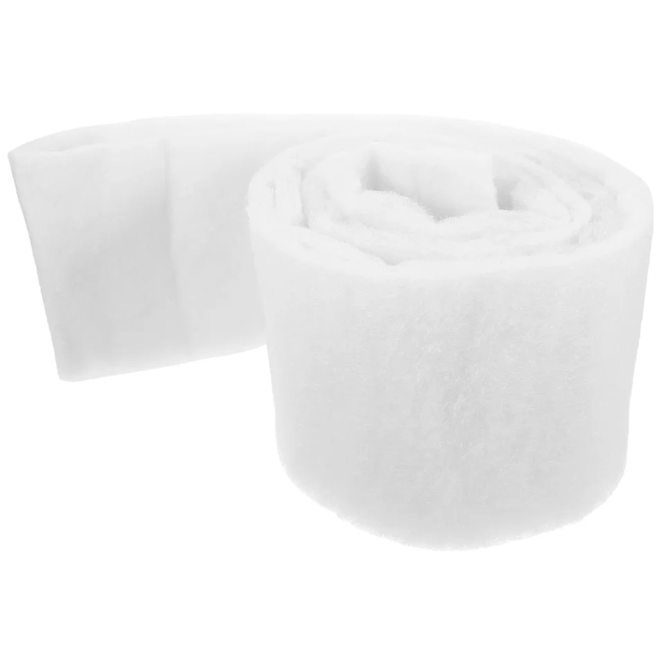 Akvárium Fish Tank Tank Fiber Filter Filter Biele vlákno Aquarium Biochemický filtra Filtrácia rybníka Filtračná podložka 2m x 12 cm