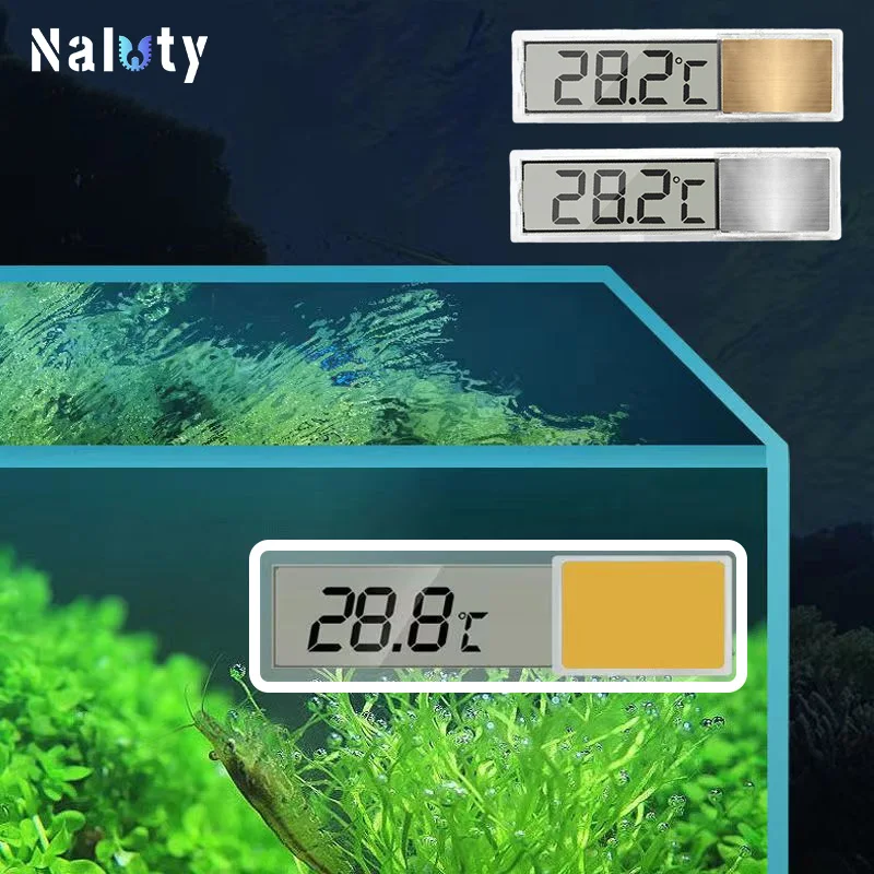 Akvárium Teplomer Elektronický LCD Digitálny meranie teploty rybie