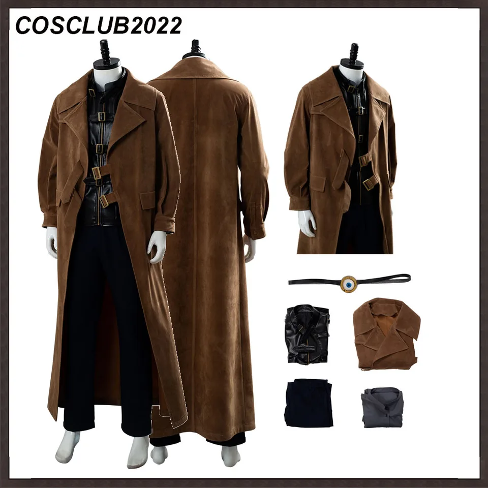 Alastor cos Moody Cosplay dospelí muži Fantasy Halloween kostýmové vrcholy vesty nohavice opasky kabáty outfits outfits karnevalové maskovacie večierky