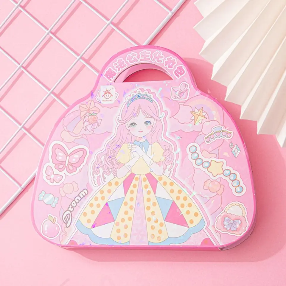 Album Journal Make Your Own Princess Sticker Prispôsobené DIY Scrapbooking Little Girl Makeup Outfit Stickers Ruck Account