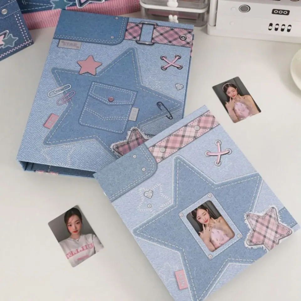 Album shell A5 Photocard Binder zbierač knižné kníhku, hviezdny kovboj idol Photo album ins 6-jamkový fotokard držiteľ binder