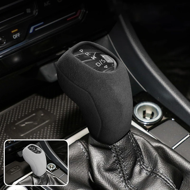 Alcantara Gear Lever Stick Cover Cover Cover Warp Cap pre VW Passat Magaton Polo Golf T-Cross 2020 2021 2022 2023 2024