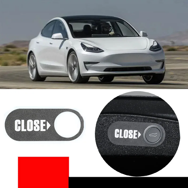 Alcantara Suede Auta zadný kmeň spínač gombíka pre Tesla Model 3 Highland 2024 Príslušenstvo Elektrické oznamovanie zadných dverí