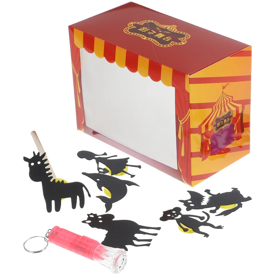 Aldult DIY Puppet show detské divadlo pre deti plastové tieňové bičky Plaything