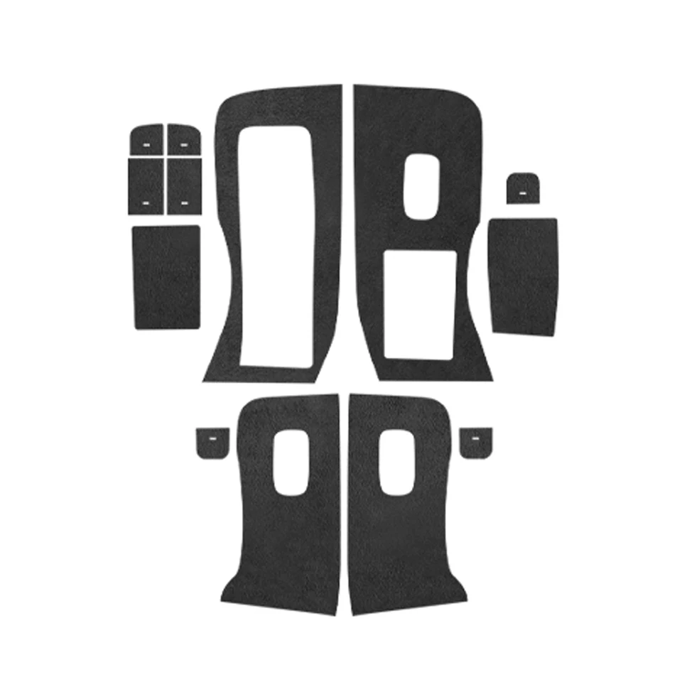 Alfanxi dvere okenné spínač Botton Trim Tink Alcantara Material Panel Panel Dvere Cover Cover Fortesla Model 3 Tesla Highland
