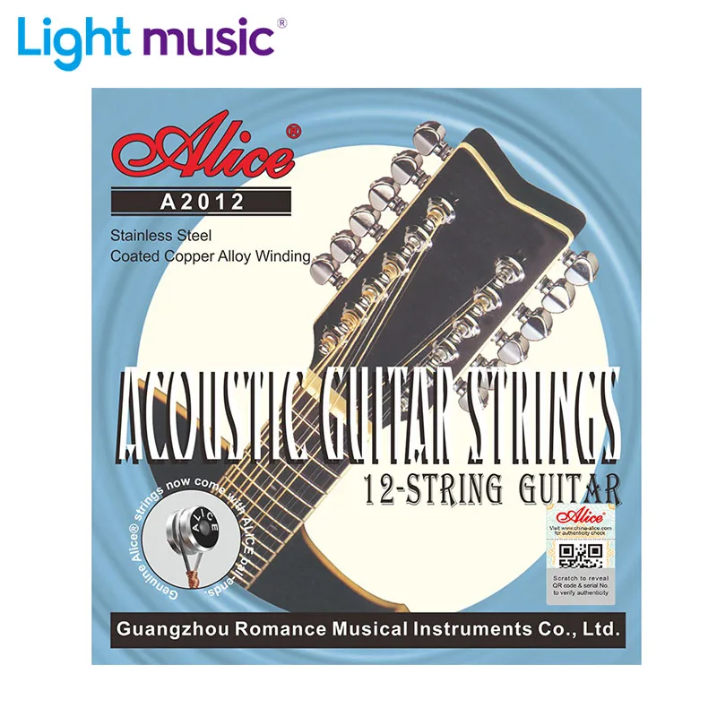 Alice A2012 12 Strings Akustické gitarové struny 010-026