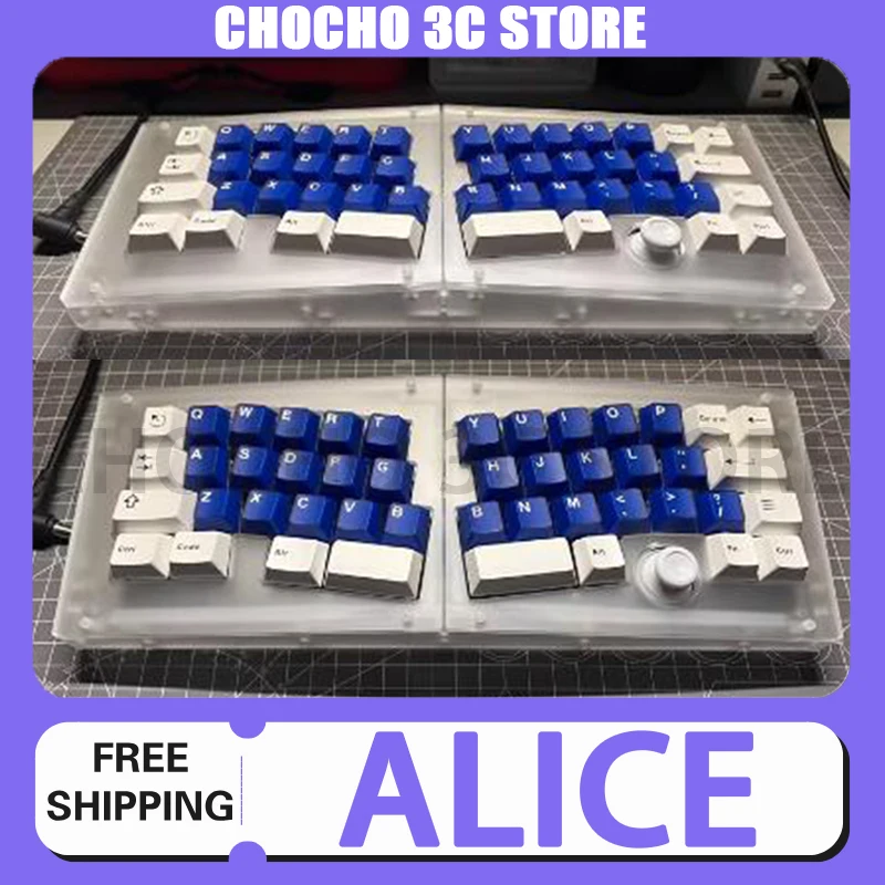 Alice Prispôsobená 40% súprava klávesnice Libra Mini Mechanical Keyboard Súprava Nezostávajúce herné kľúče z hrania Hot-Swap Keydous Keydous pre darčeky hráčov