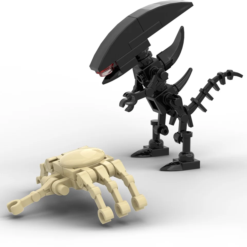 Alien a Face Hugger Bricks Model Building Blocks Blocks Action Figure Jukuety pre deti a dospelé hračky narodeniny darčeky