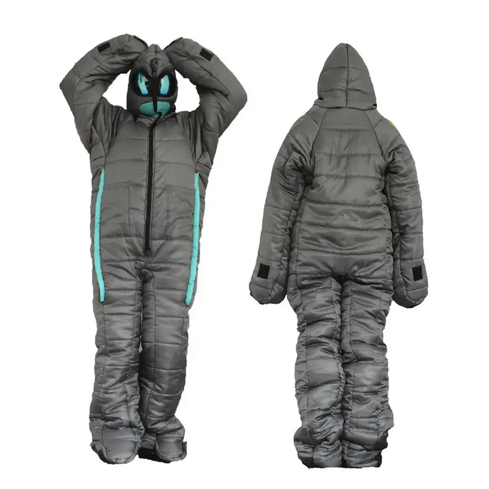 Alien Polyester Fiber Nositeľné kempingové spacanie Spaec v zime Pohodlné vtipné vtipné vrecká na celé telo teplé turistické vybavenie
