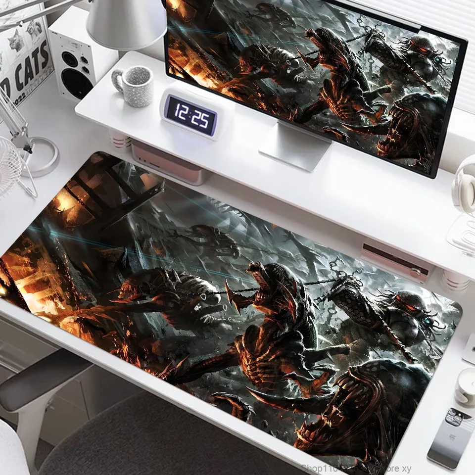Alien Xenomorp Film 1979 MousePad Veľká klávesnica stola Mat Gaming Mouse Pad Lockedge nekĺzavá rohož
