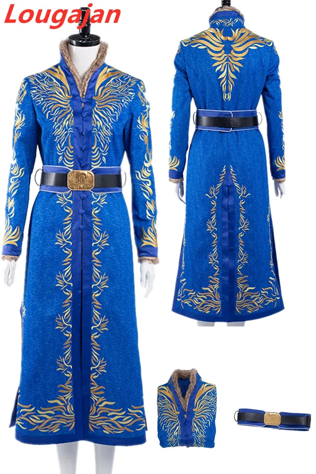 Alina Starkov Cosplay kostým filmov tieň Fantasy Bone Dospelé ženy modrý dlhý kabát opasok Outfits Carnival Masguise Halloween Suit