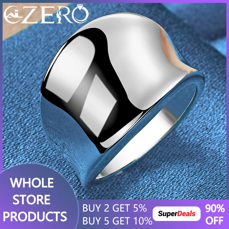 Alisero 925 Sterling Silver Smooth Ring pre mužov pre mužov módne svadobné prstene zásnubné kapela Party šperky