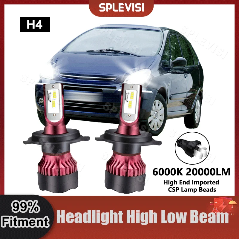 All-in-One LED 9003/H4 Highlight High Beam Low Beam pre Citroen Xsara Picasso N68 1999 2000 2001 2002 2003 2004 2005 2006 2007 2007