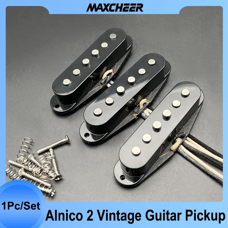 ALNICO 2 VINTAGE ST ST STY STY STY ELEKTRICKÝ PICKUP RWRP Middle Pickup Handmade SSS Electric Anico II Guitar Pickup Guitar