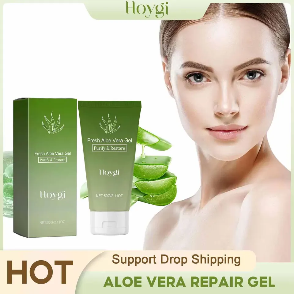 Aloe vera gél zvlhčujúce zmenšujúce sa póry ošetrenie akné Oprava spánkovej masky po spálení upokojujúceho výživného krému proti starnutiu