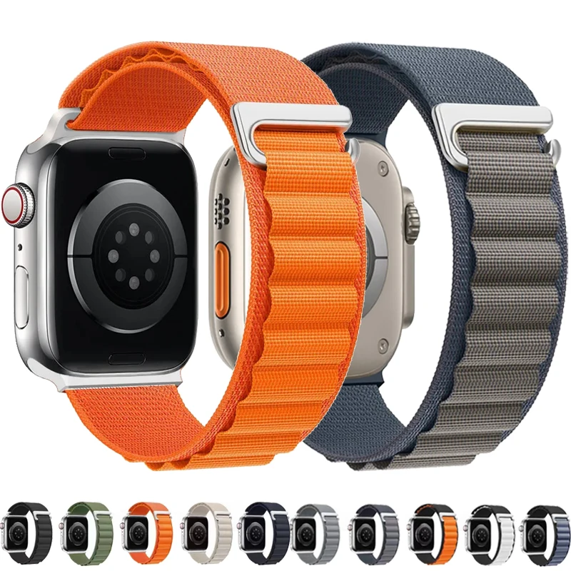 Alpine Loop Strap For Apple Watch Band 49 mm 44 mm 45 mm 41 mm 41 mm 42 mm 38 mm náramok Correa Iwatch Ultra Series 9 8 7 SE 6 5 4 3 2