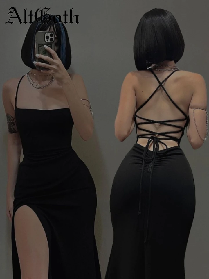 Altgoth Coquette Elegantné párty šaty Ženy Mall Goth vintage estetická rozprávka