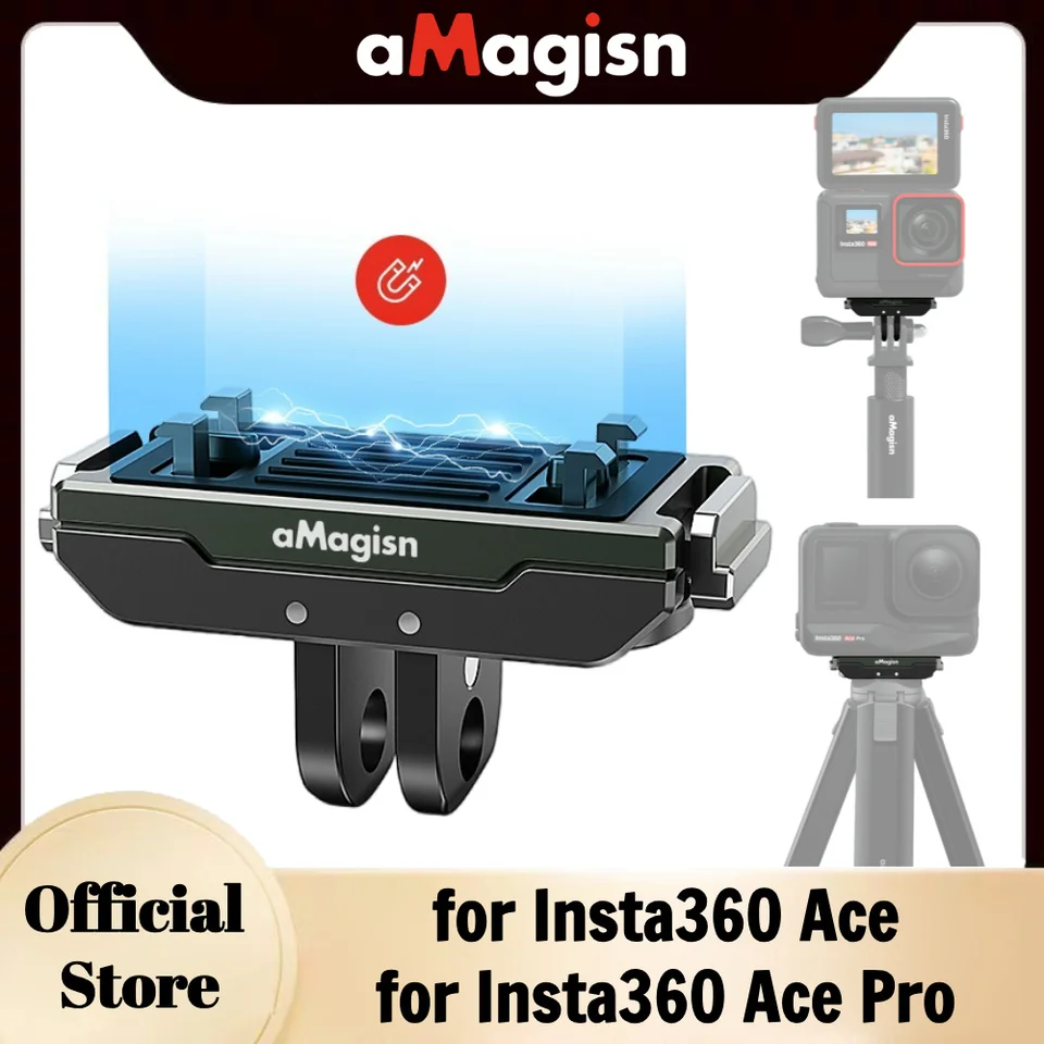 Amagisn magnetický rýchly uvoľňovací držiak pre instal360 ACE/ACE PRO Hliníkovú zliatinu 1/4 skrutkových otvorov adaptéra adaptéra adaptéra