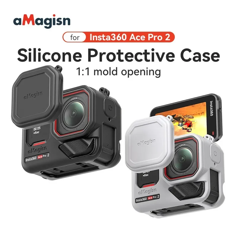 Amagisn pre Insta360 ACE PRO2/ACE PRO SILIKONOVÝ PRÍPAD PRÍPADOVÉHO PRÍRUČKA PRÍSLUŠENSTVA PRÍSLUŠNÍCTVO