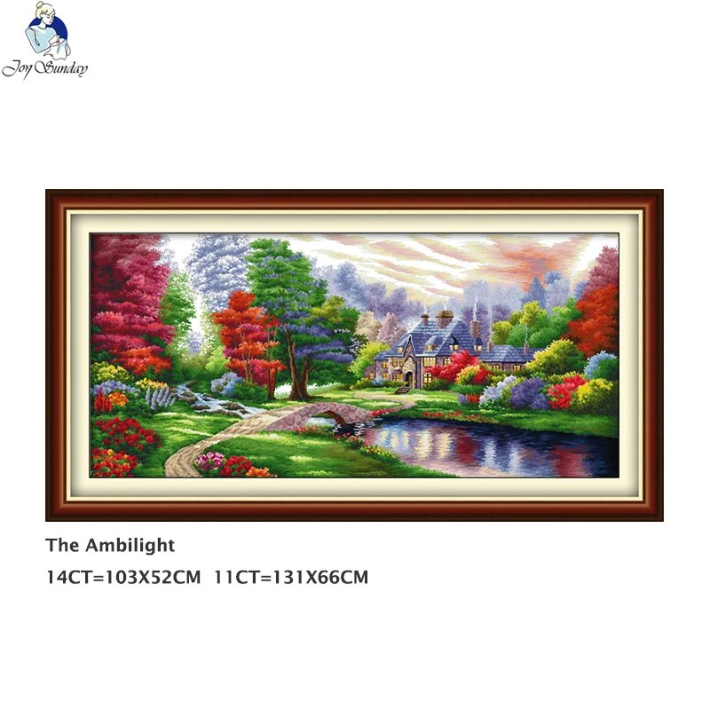 Ambiglight Patterns Canvas Cross Sitch Súprava 14CT a 11CT spočítané DMC bavlnené vlákno vyšíva