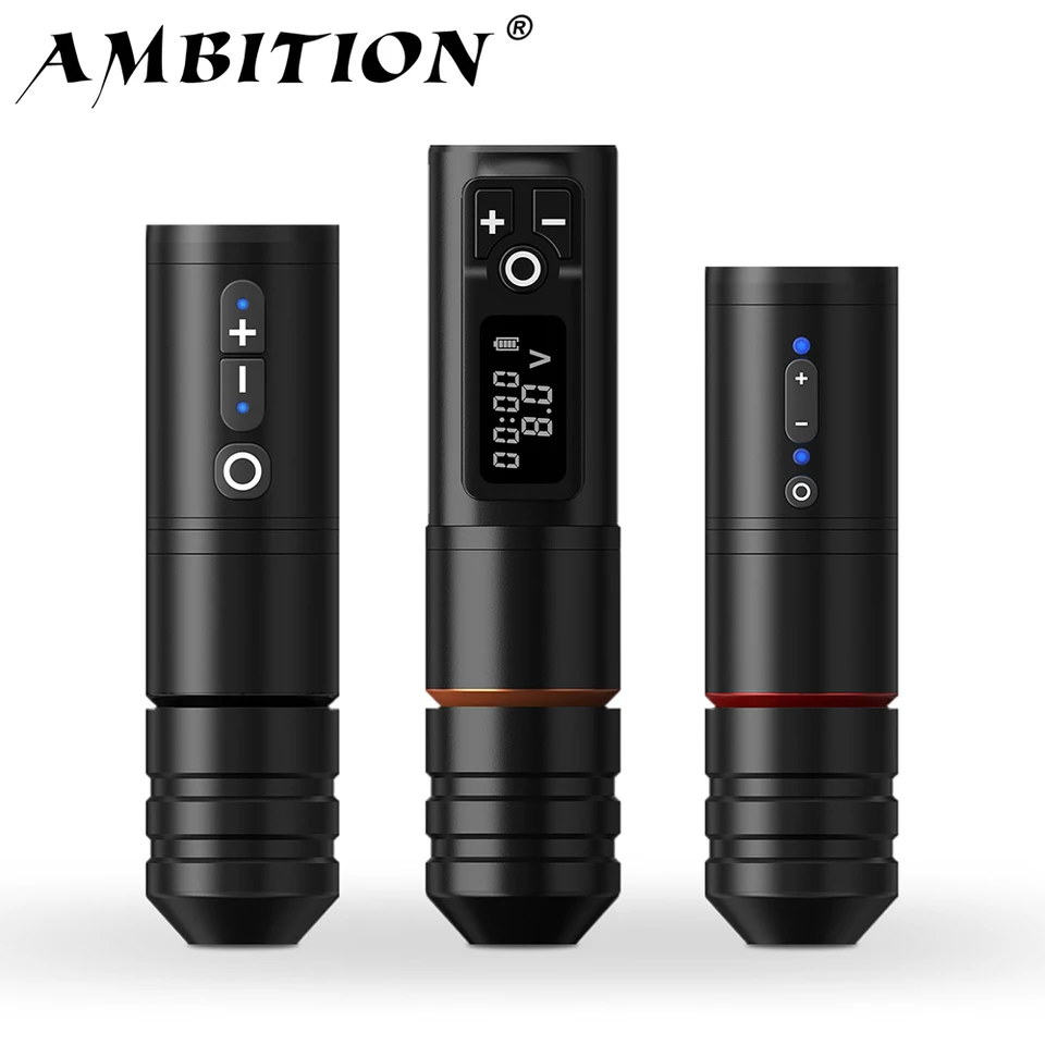 Ambície Ninja Pro Wireless Tattoo Stron Stroke 4,0 mm rotačná perá kapacita 2400 mAh Strong Coodeless Motor pre ArtistBody