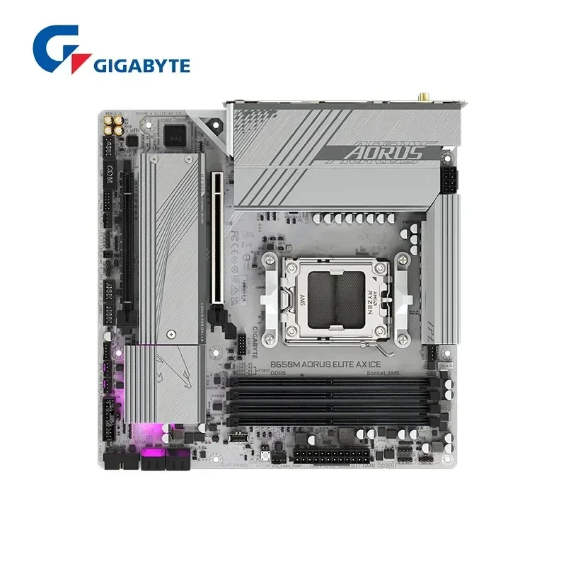 AMD RYZEN 7 7700 + GIGABYTE B650M AORUS ELITE AX ICE KIT AMD B650 SOCKET AM5 WHITE MICRO-ATX Základná doska B650 + 7700