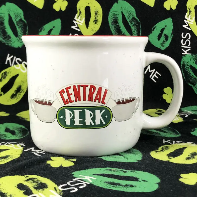 Americké televízne seriály Priatelia Priatelia Central Park Cup American Coffee Cup Keramický pohár Priatelia Domov Hrnček Hund Home Dekoration