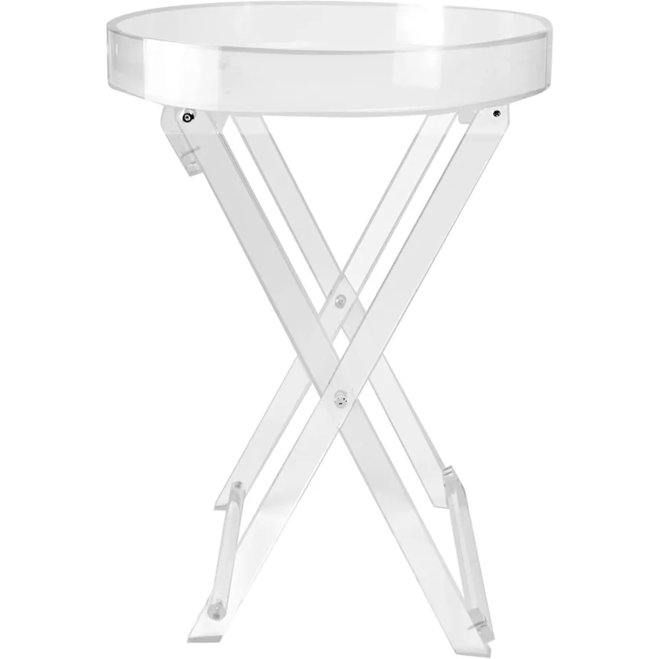 Americký akrylový skladací stolík - Moderný elegantný prízvukový stôl - Kuchyňa a bar Serving Table - Elegantný jasný dizajn (