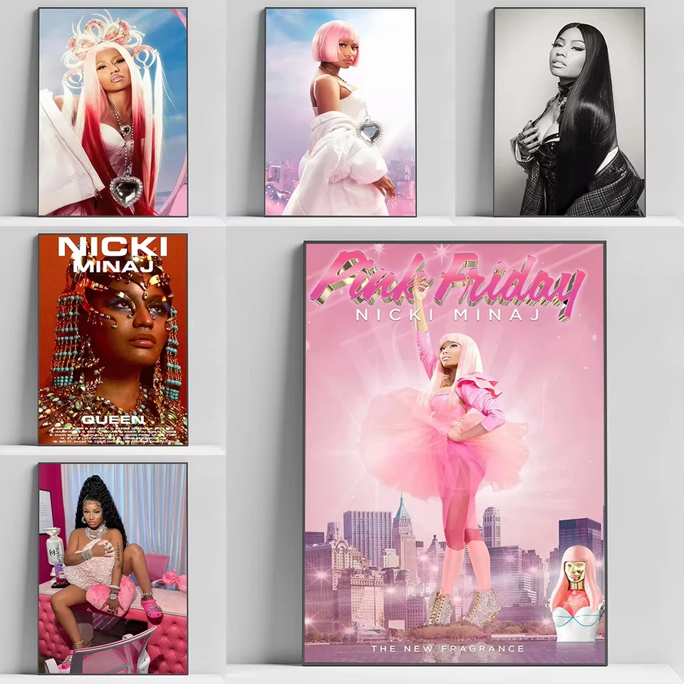 Americký hip hop spevák Nicki Minaj plagát Spálňa dekorácie výzdoba výzdoba maľba na plátne tlač domáce dekorácie Wall Home